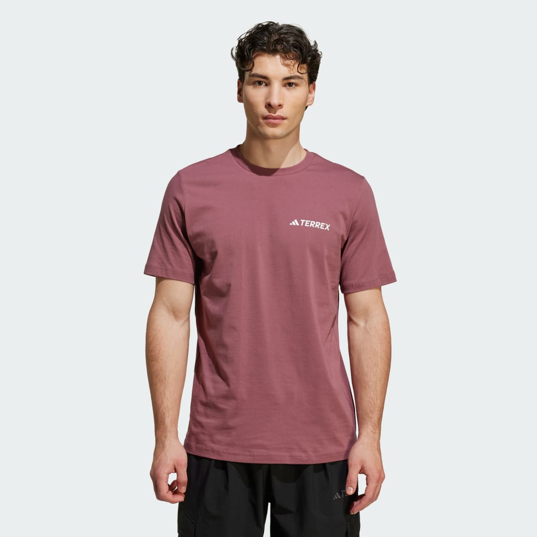 Majica adidas Performance Terrex Graphic Tee Bordo | JM0352, 0
