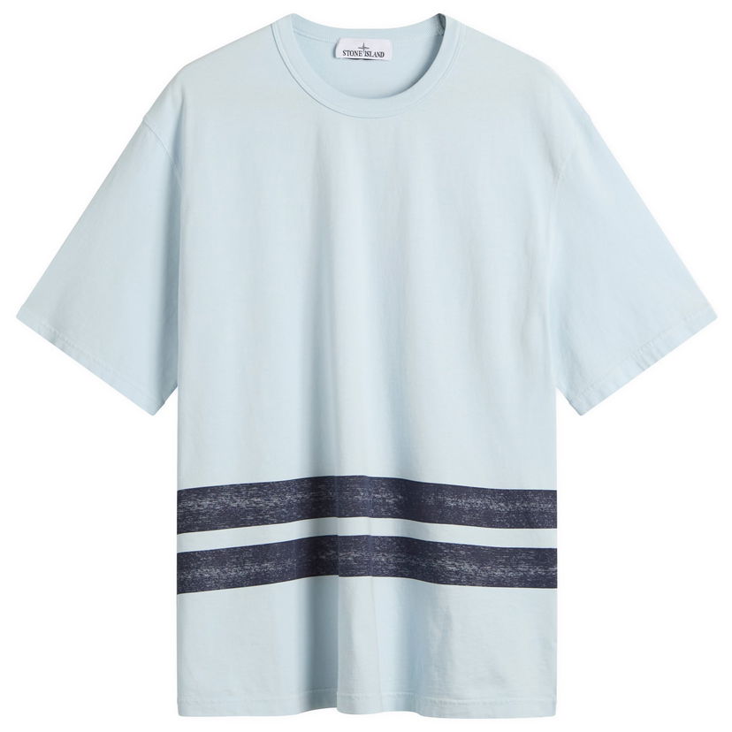 Majica Stone Island Marina Stripe T-Shirt, Size Large Modra | K2S152100003-V0040
