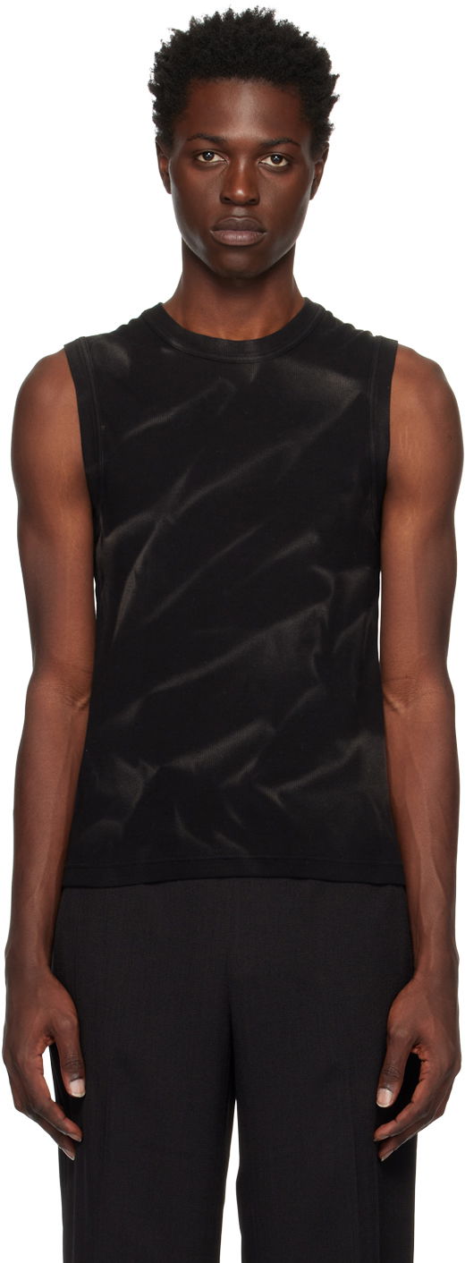 Majica brez rokavov Dion Lee Crinkle Sunfade Tank Top Črna | C3091R23