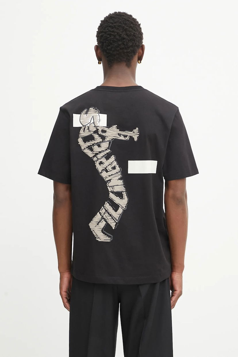 Majica Filling Pieces Filling Pieces Trumpeteer Graphic T-Shirt Črna | 422520500237