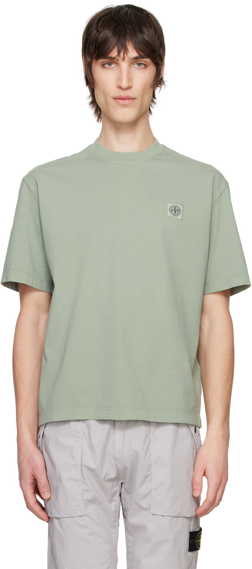 Majica Stone Island Stone Island Combed Organic Cotton Jersey T-Shirt Zelena | K1S15 2100034 S0115