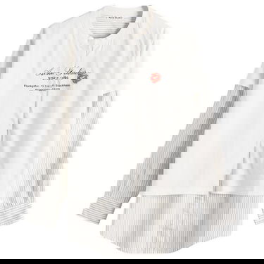 Srajce Acne Studios Acne Studios Eliah Double Layer T-Shirt, Size Large Bela | AC0730-AEG, 1
