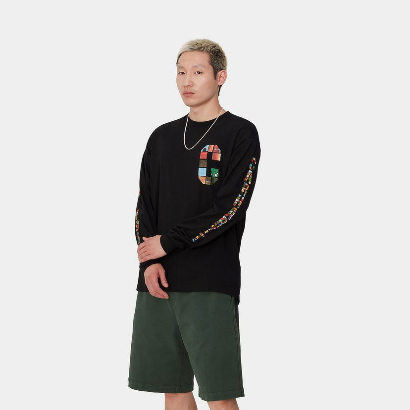 Majica Carhartt WIP Machine 89 Graphic Long Sleeve T-Shirt Črna | I033674_9