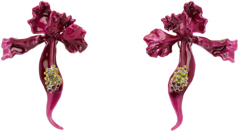 Uhani Marc Jacobs Marc Jacobs 'The Future Floral' Earrings Lila | 2S4JER001J07