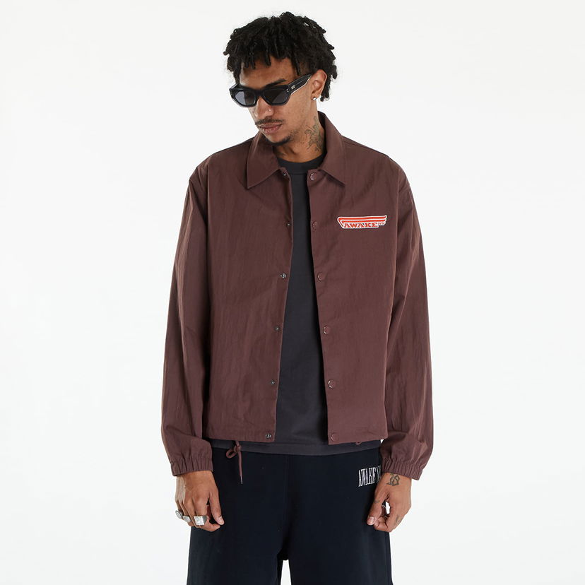 Jakna Awake NY 4 Wheeler Coaches Jacket Brown Rjava | AWK-SP24-OT009-BRN