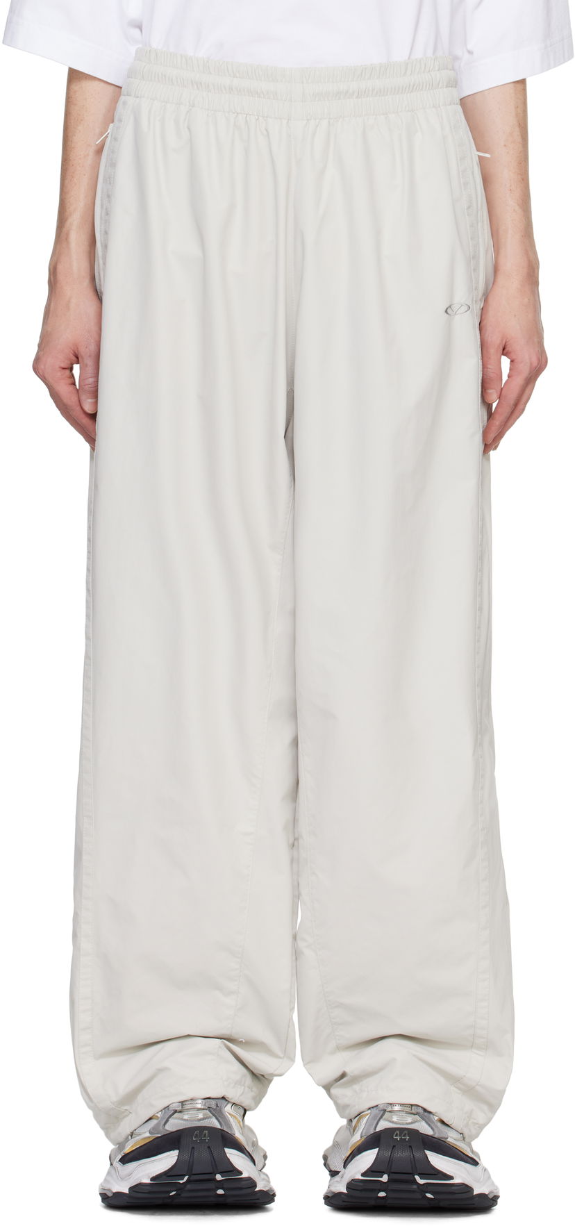 Trenirka VETEMENTS Oval Logo Track Pants Siva | UA66PA320W