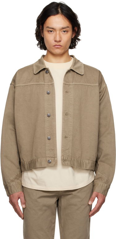 Jakna The Row The Row Marcus Cropped Canvas Jacket Rjava | 890-W3723, 0