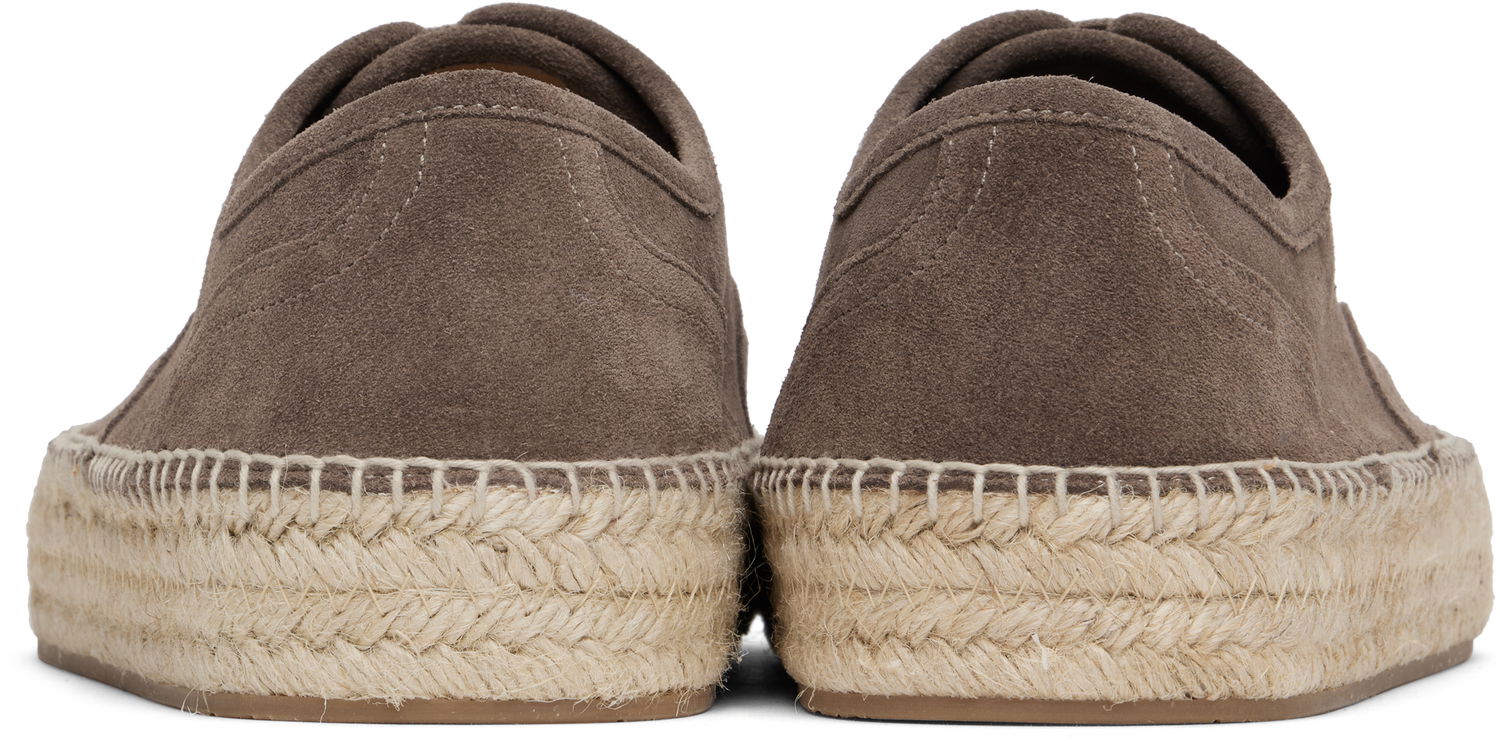 Oblačila JW Anderson JW Anderson Lace-Front Platform Espadrilles Siva | SE0031-LA0240, 1