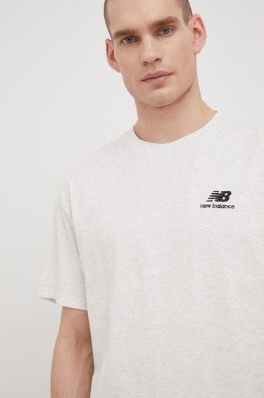 Majica New Balance Uni-ssentials Tee Siva | UT21503-SAH, 0