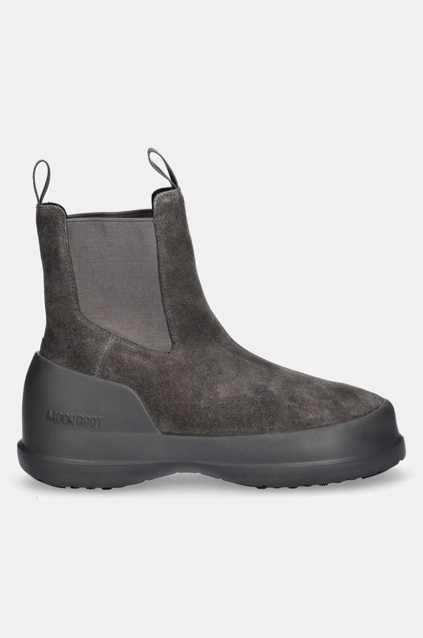 Superge in čevlji Moon Boot Suede Chelsea Boots Siva | 80D2480050.H005, 1