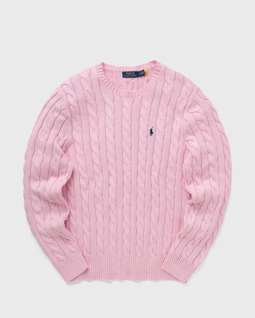 Pleteni pulover Polo by Ralph Lauren LS DRIVER CN-LONG SLEEVE-PULLOVER Roza | 710775885027