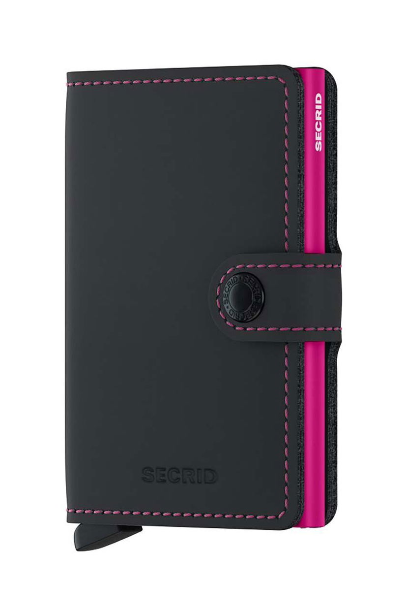 Denarnica Secrid Wallet Črna | MM.Black.Fuchsia