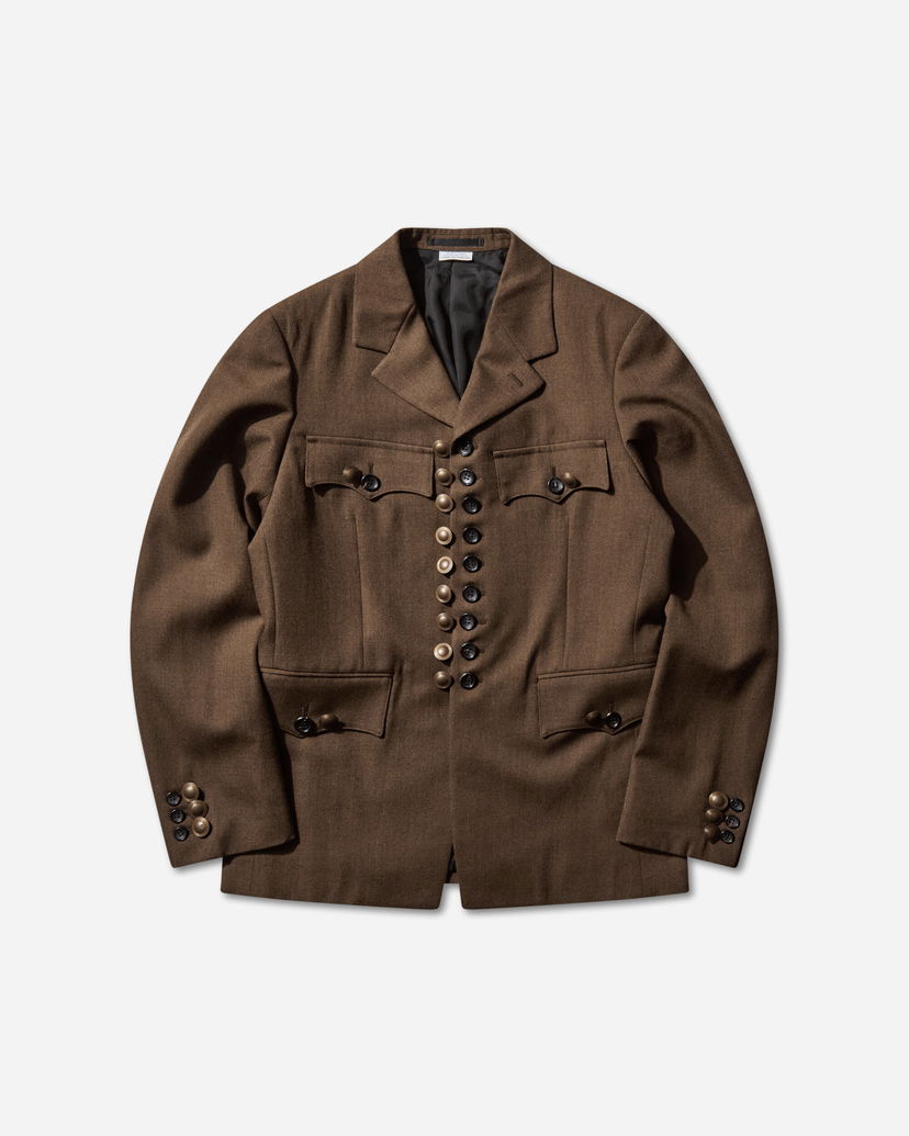 Jakna Comme des Garçons Multi-Button Front Wool Blazer Rjava | PP-J004-W25 1