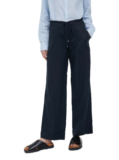 Hlače Polo by Ralph Lauren Linen Pants Mornarica | 200735136