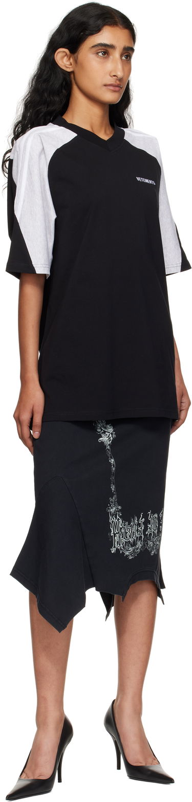Krila VETEMENTS Vetements Cradle Of Filth Print Asymmetrical Midi Skirt Črna | WCF76SK690M, 3