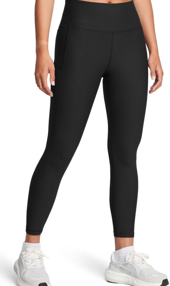 Pajkice Under Armour Meridian Rib Ankle Leggings Črna | 1386467-001