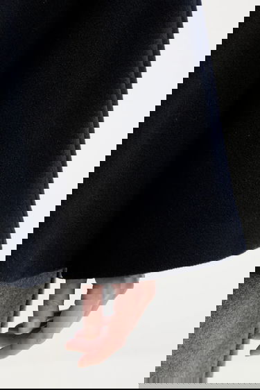 Jakna Samsoe Samsoe ALMA Wool Cape Jacket Mornarica | F23300184, 5