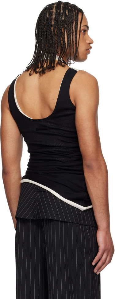 Majica brez rokavov Jean Paul Gaultier Jean Paul Gaultier 'The Red Draped Double' Tank Top Črna | 25/34-F-DB053-J092-0003, 2