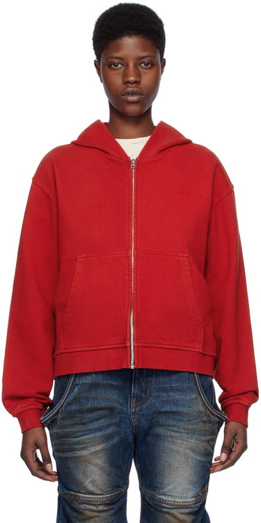 Pulover We11done We11done Zip Hoodie Rdeča | WD-TJ0-24-785-U-RD, 0