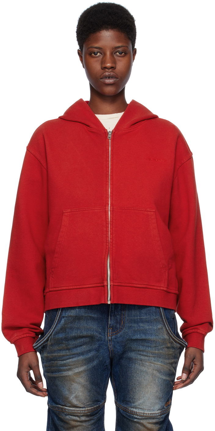 Pulover We11done We11done Zip Hoodie Rdeča | WD-TJ0-24-785-U-RD