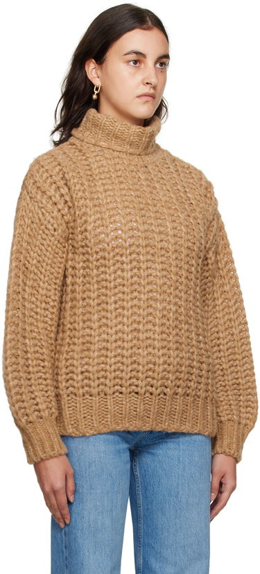Pleteni pulover Anine Bing ANINE BING Iris Turtleneck Sweater Rjava | A-09-1116-250, 1