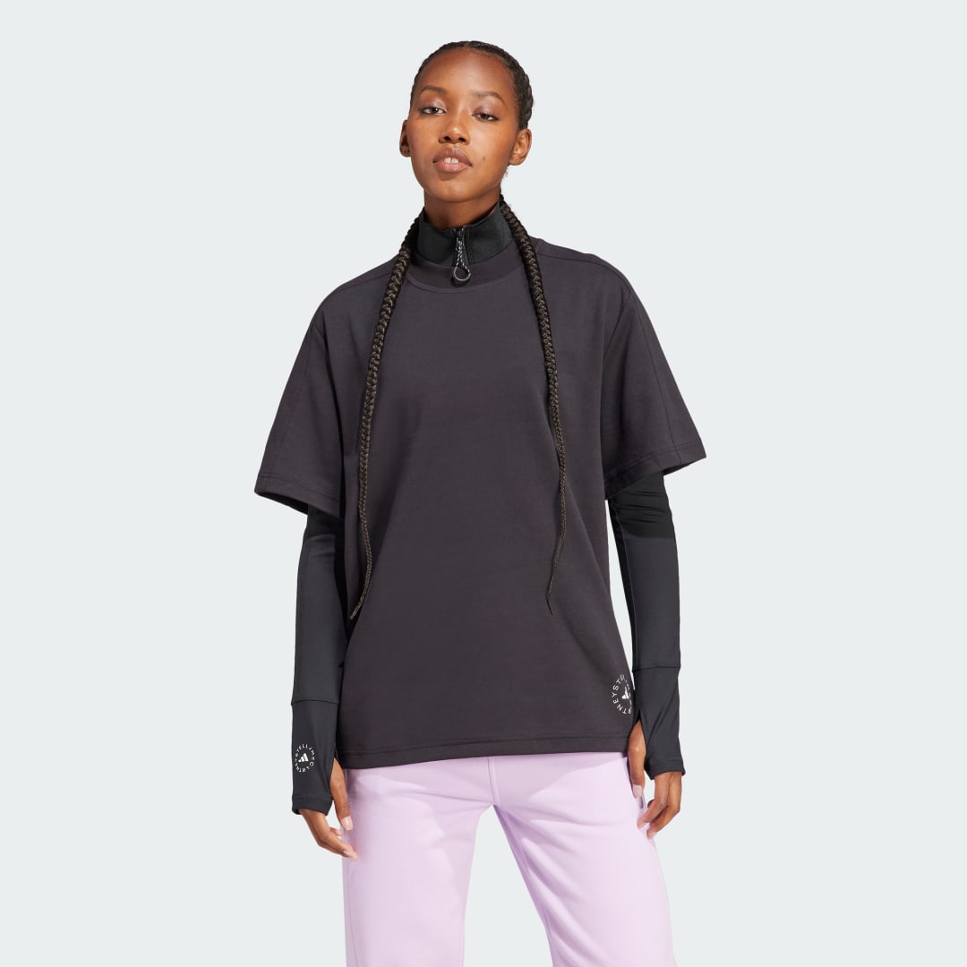 Majica adidas Originals by Stella McCartney Logo T-Shirt Črna | IB6854, 1