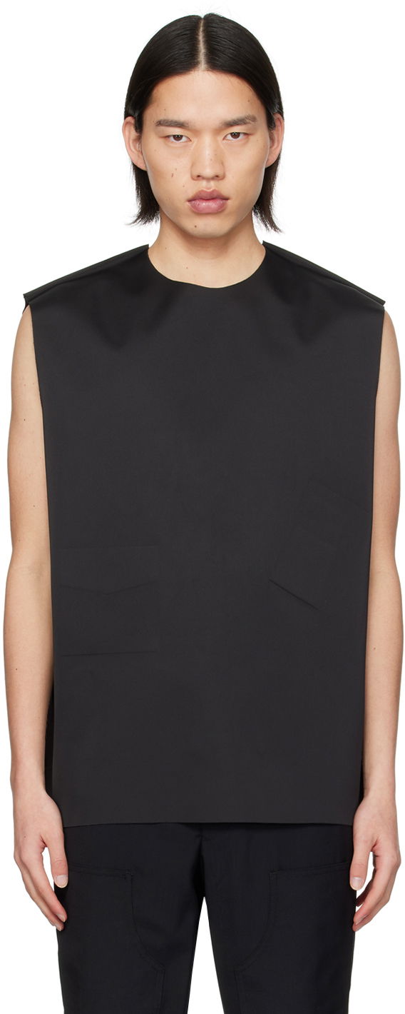 Telovnik We11done We11done Embossed Pocket Tank Top Črna | WD-BL1-24-122-M-BK