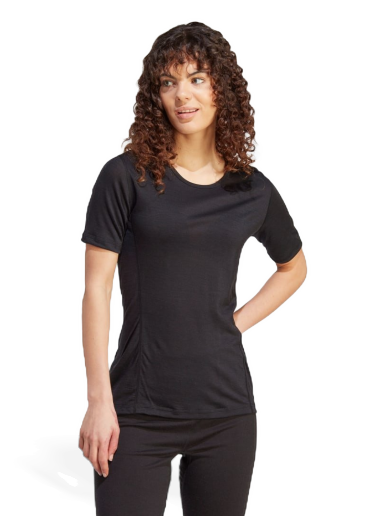Majica adidas Originals Xperior Merino 150 Baselayer Tee Črna | HZ8549