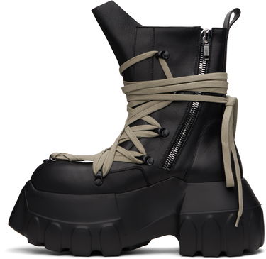 Superge in čevlji Rick Owens Rick Owens Hollywood Megalace Mega Tractor Boots Črna | RR01E5867 LCHW1, 2
