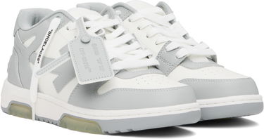 Superge in čevlji Off-White Out Of Office Calf Leather "White Grey" Siva | OMIA189C99-LEA007-0109, 3