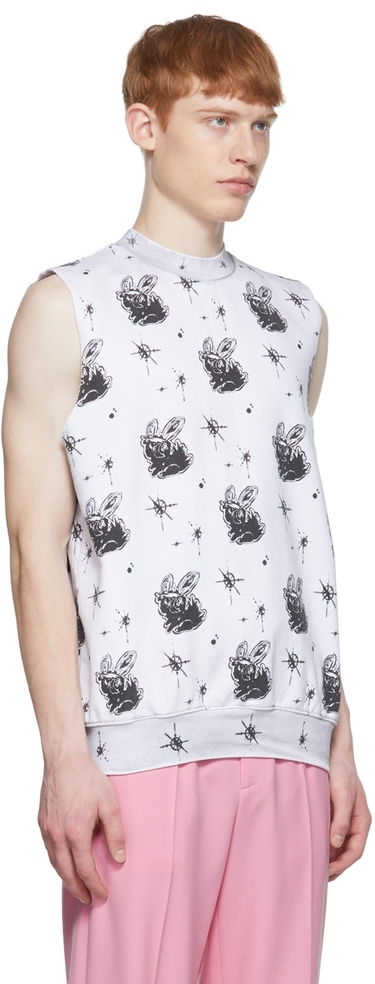 Majica brez rokavov We11done We11done Graphic Print Tank Top Bela | WD-TV1-22-559-U-WH, 4