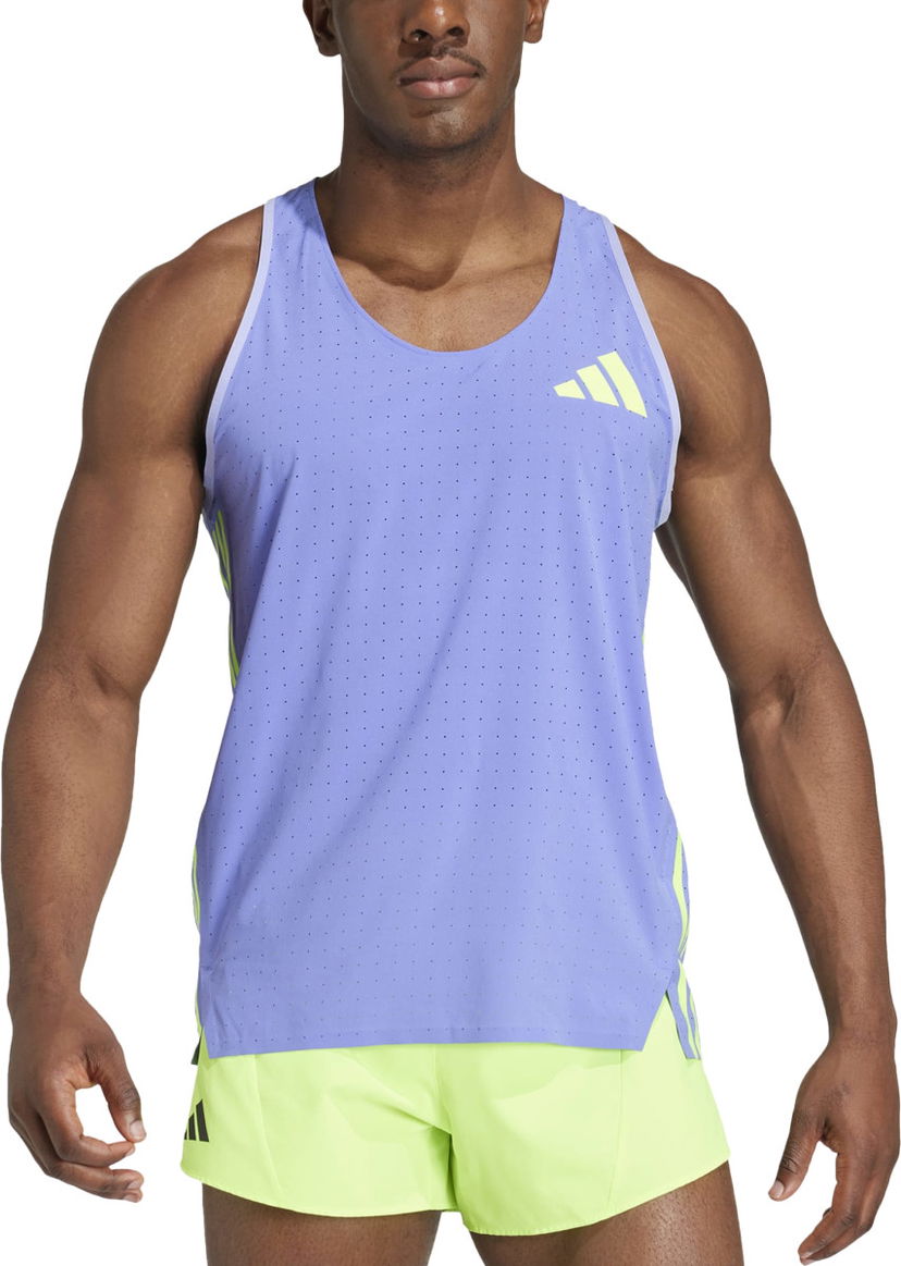 Majica brez rokavov adidas Originals Adizero Tank Top Lila | iw6635