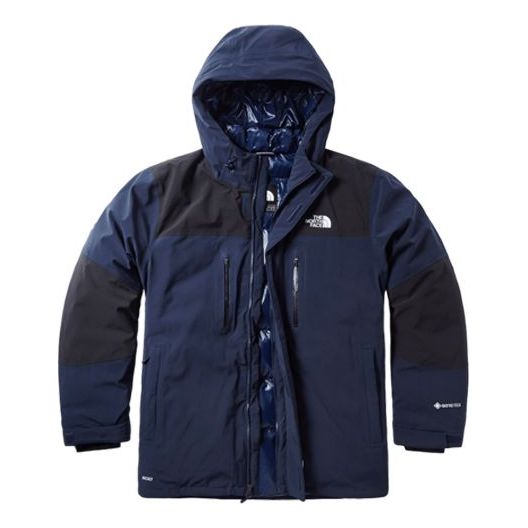 Parka The North Face Men's Hooded Down Puffer Jacket Mornarica | 46GH-M8U