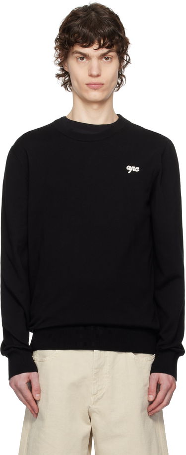 Pleteni pulover A.P.C. A.P.C. Neville Crewneck Sweater Črna | COGDK-H23394, 0