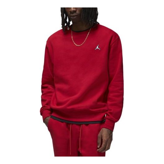 Pleteni pulover Jordan Solid Color Pullover Hoodie Rdeča | DQ7521-687