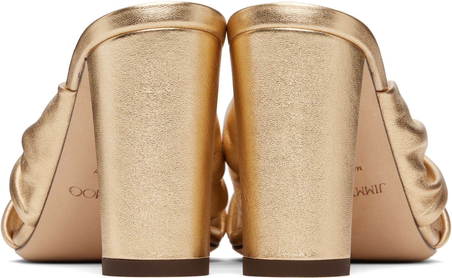 Modni dodatki Jimmy Choo Jimmy Choo Avenue 85 Heeled Mules Kovinski | AVENUE 85, 1