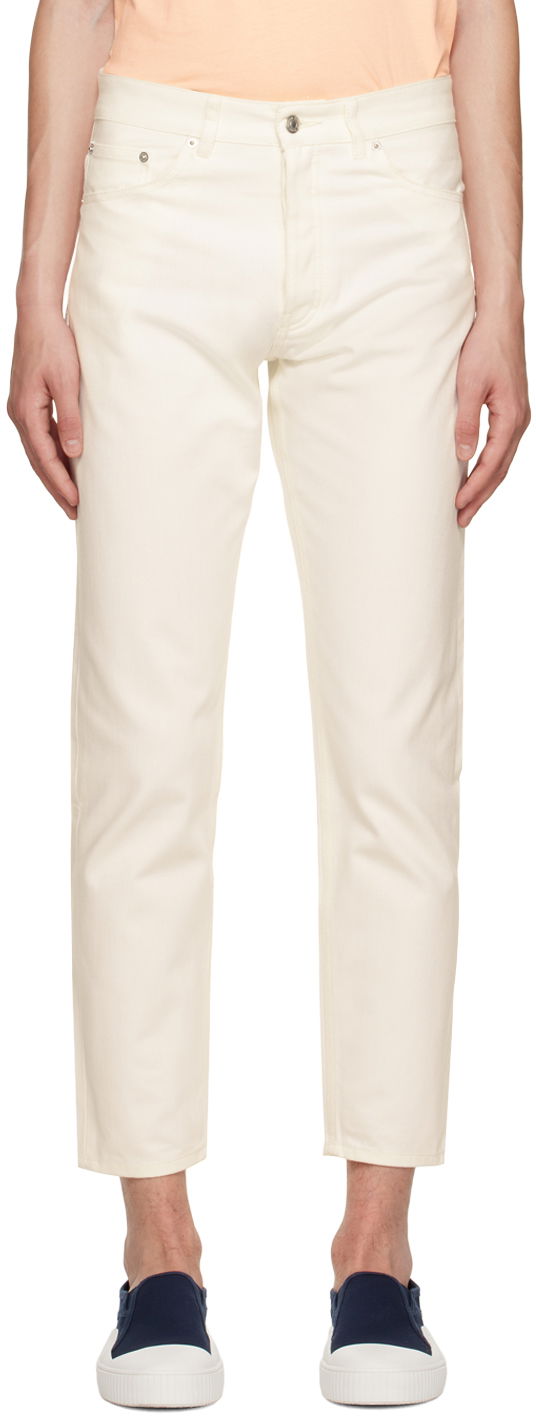 Kavbojke MAISON KITSUNÉ Maison Kitsuné Tapered Jeans Bela | JM01176WW0072