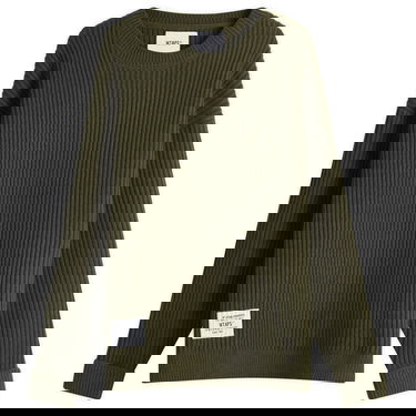 Pleteni pulover WTAPS WTAPS 06 Heavy Ribbed Knit Sweater, Size Large Zelena | 242MADT-KNM06-OLV, 1