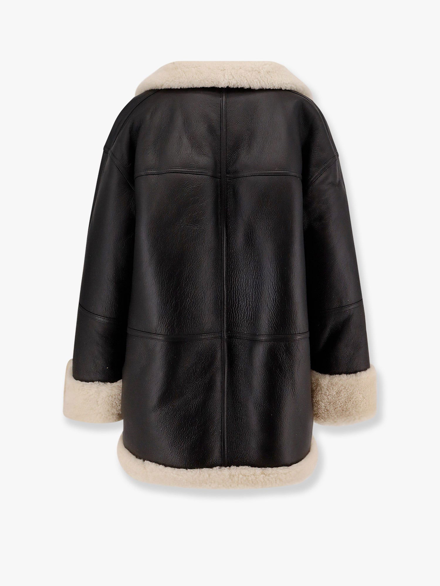 Bomber jakna TOTEME Suede and Shearling Jacket by Toteme Črna | 214122606913, 1