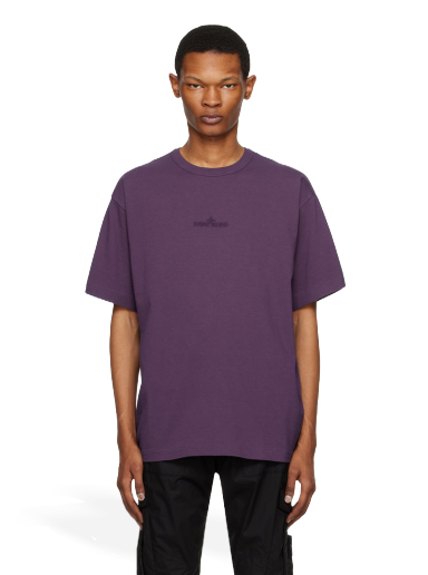 Majica Stone Island Embroidered Lila | 781520444