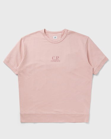 Pulover C.P. Company C.P. Company Short Sleeve Fleece Sweatshirt Roza | 18CMSS159A002246G-520, 0