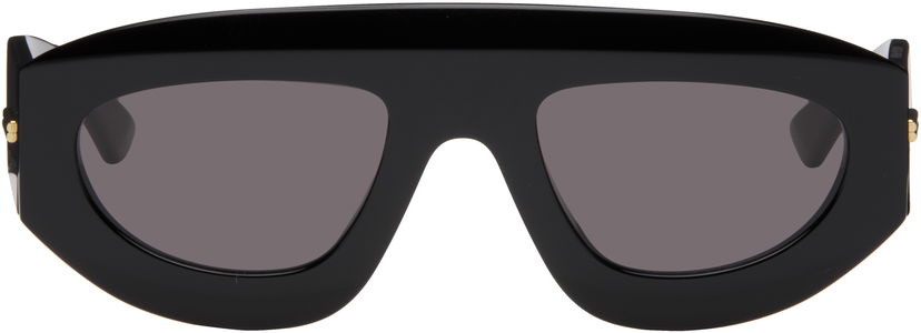 Sončna očala Bottega Veneta Bottega Veneta Ultrathin Shield Sunglasses Črna | BV1358S-001