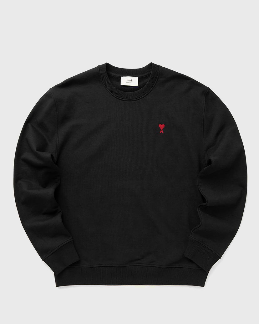 Pleteni pulover AMI AMI Paris Classic Ami De Coeur Sweatshirt XXL Črna | BFUSW035.730-001