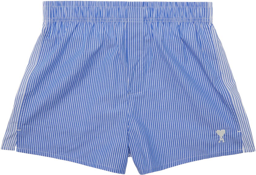 Boksarice AMI AMI de Coeur Striped Boxers Modra | HUN009.CO0112