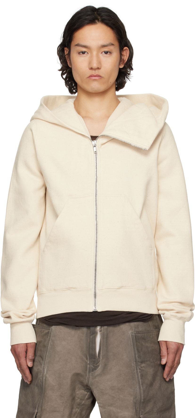 Pulover Rick Owens Rick Owens DRKSHDW Mountain Hoodie Bež | DU01E3286 FN