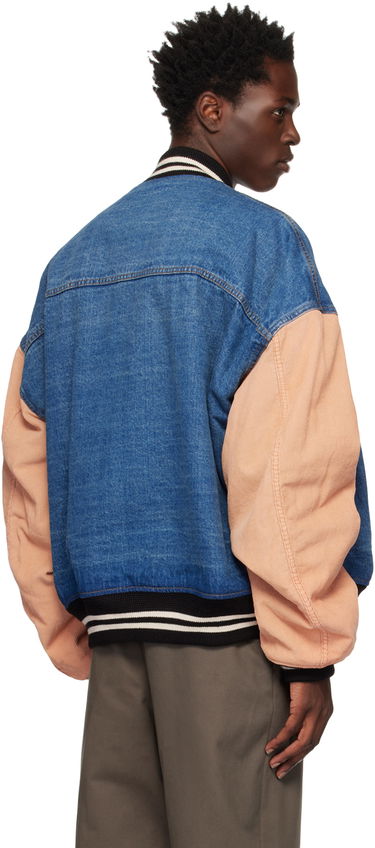Bomber jakna We11done We11done Denim Varsity Jacket Modra | WD-DJ3-22-371-U-BL, 2