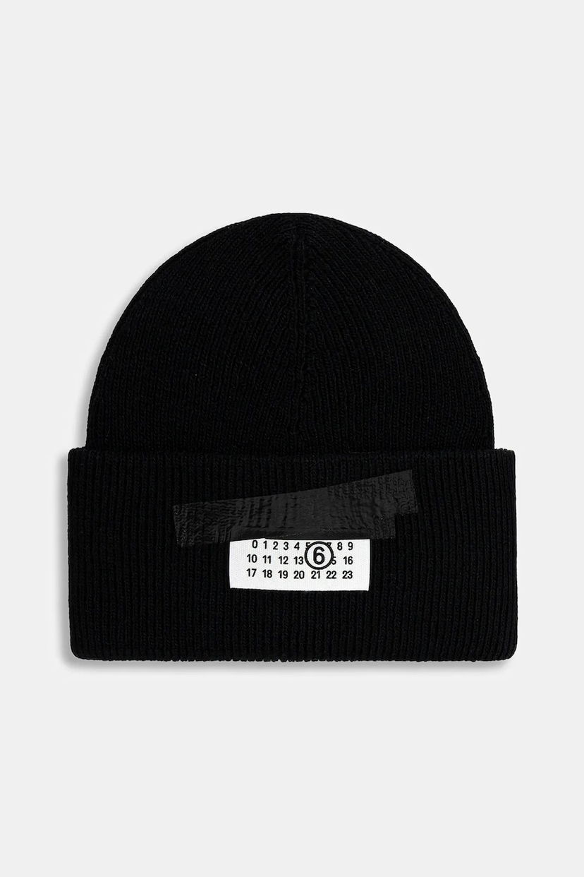 Beanie Maison Margiela MM6 Maison Margiela Wool Beanie Črna | SH2TB0003.M13168.900S