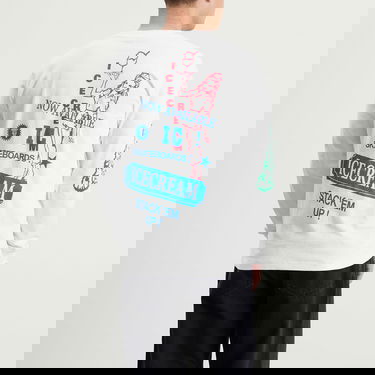 Majica BBC IceCream Multi Graphic Long Sleeve T-Shirt, Size Large Bela | IC25355-WHT, 3