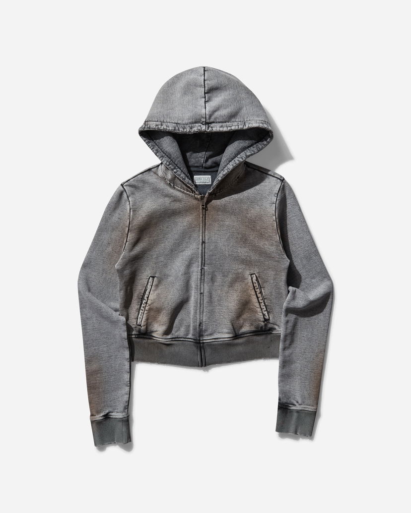 Pulover GUESS Zip Hoodie Siva | W5GQ00KBB40 D1T4