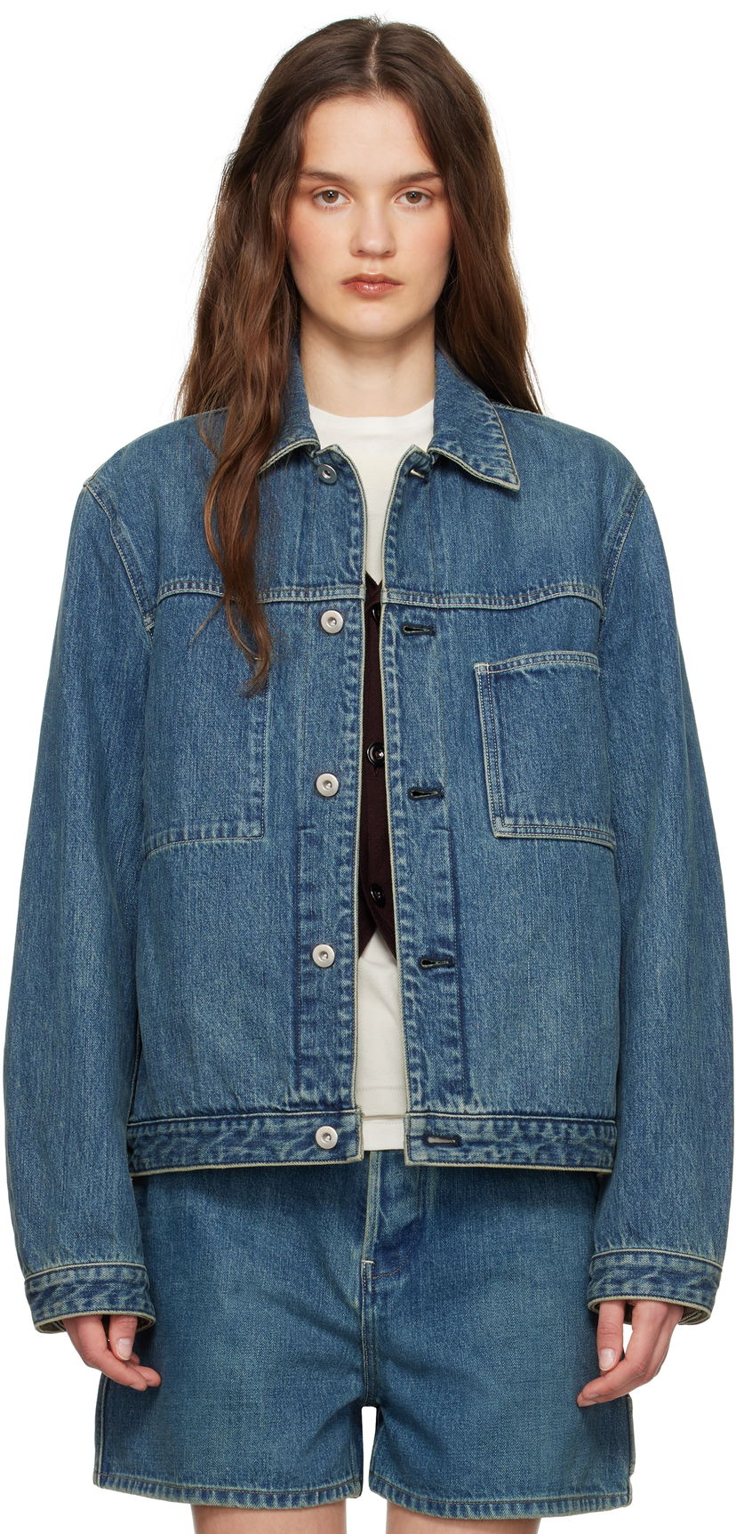 Jakna Jil Sander Jil Sander Regular Fit Denim Jacket Modra | J40SW0007_J45291